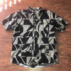 Volcom XL Slim fit shirt button collar